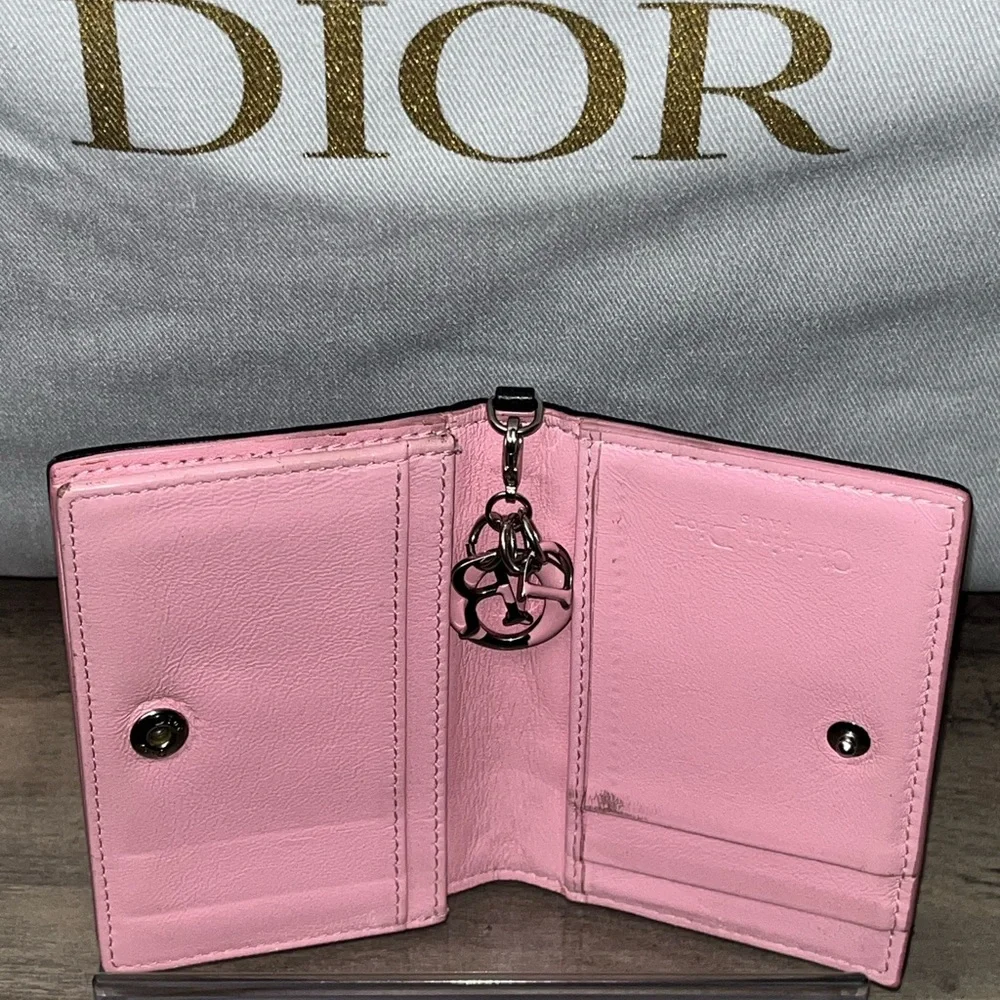 Authentic Dior Black Quilted Leather Wallet- FREE COA